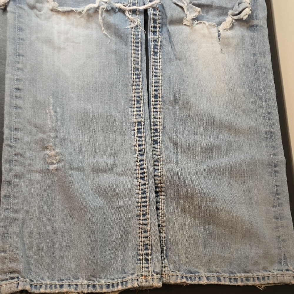 Rock Revival Boot Cut Ripped Jeans in Light Blue - Picture 10 of 16